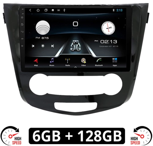 NISSAN X-TRAIL (μετά το 2014) Android οθόνη αυτοκίνητου 6GB με GPS WI-FI (ηχοσύστημα αφής 10" ιντσών OEM Youtube Playstore MP3 USB Radio Bluetooth Mirrorlink εργοστασιακή, 4x60W, AUX)
