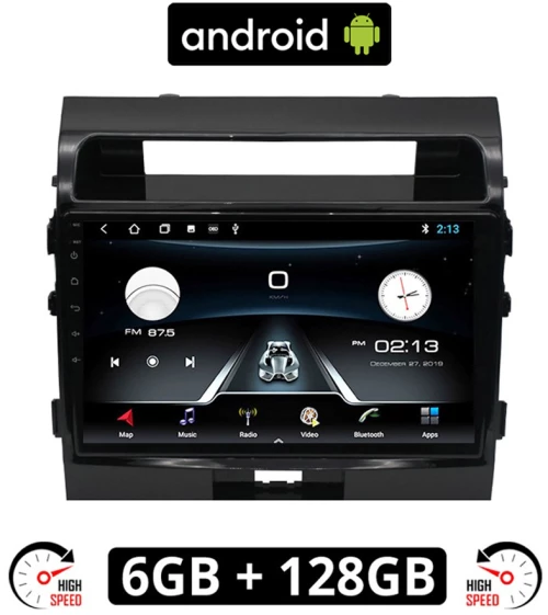 TOYOTA LANDCRUISER (2008 - 2015) Android οθόνη αυτοκίνητου 6GB με GPS WI-FI (ηχοσύστημα αφής 10" ιντσών OEM Youtube Playstore MP3 USB Radio Bluetooth Mirrorlink εργοστασιακή, 4x60W, AUX)