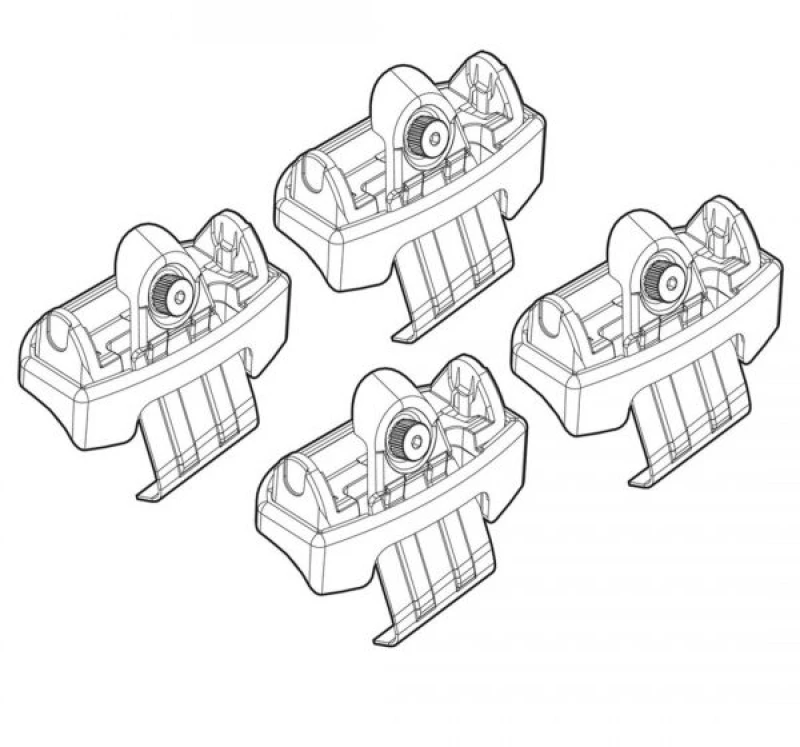 HONDA CR-V 10/12+ KIT ΑΚΡΑ (ΠΟΔΙΑ) ΓΙΑ ΜΠΑΡΕΣ NORDRIVE N21193
