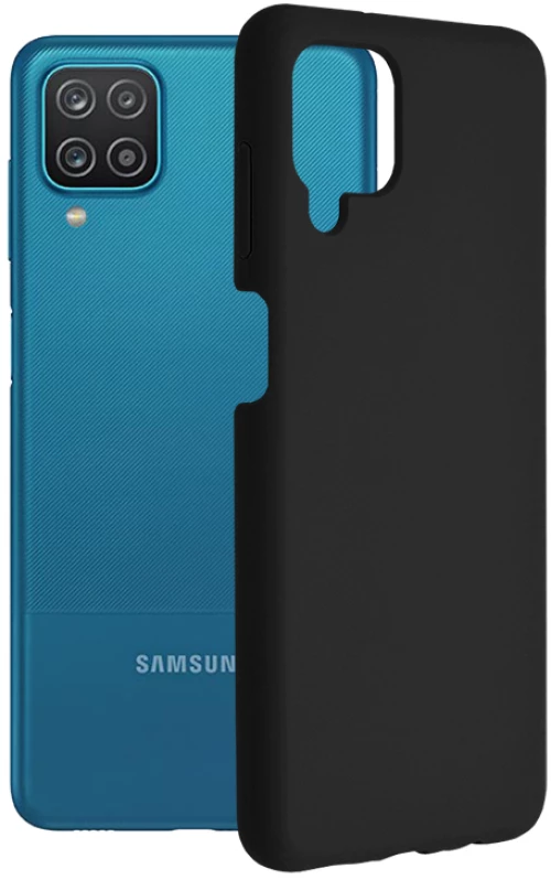 Techsuit - Soft Edge Silicone - Samsung Galaxy A12 / A12 Nacho - Black