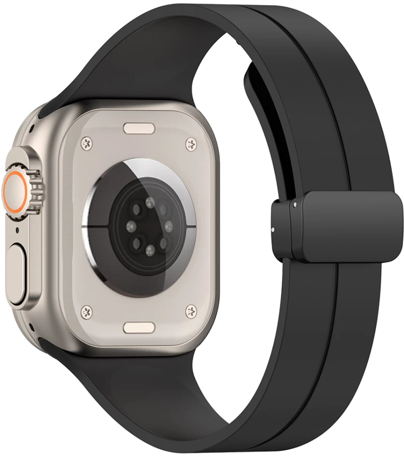 Techsuit - Watchband (W011) - Apple Watch 1/2/3/4/5/6/7/8/9/SE/SE 2 (38/40/41mm) - Black
