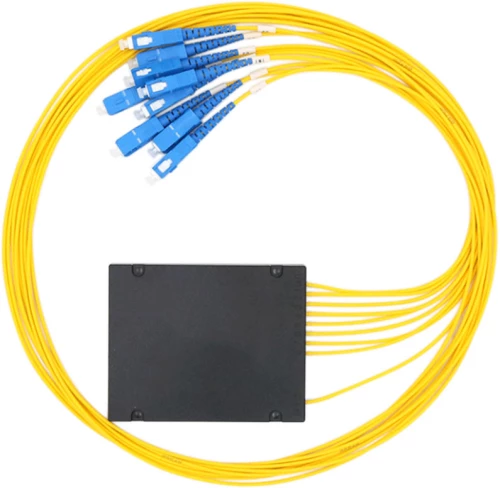 Fiber-optic splitter DeTech, 1x8, SC, UPC - 18351