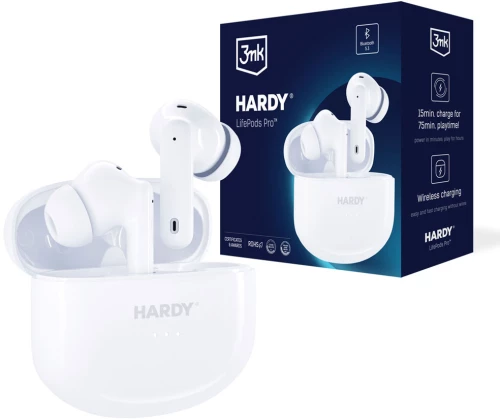3MK® LifePods Pro Bluetooth Handsfree Ακουστικά με Θήκη Φόρτισης - White