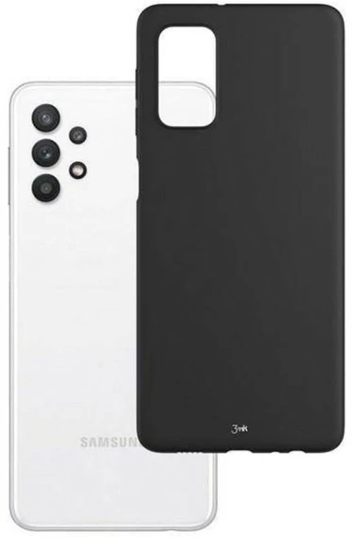 3MK® Matt Back Cover Προστατευτική Θήκη Σιλικόνης για Samsung Galaxy A32 5G- Black