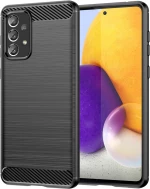Θήκη Carbon Fiber Σιλικόνης για Samsung Galaxy A73 Μαύρη OEM