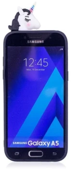 OEM Θήκη σιλικόνης 3D με σχέδιο Black Unicorn Doll για Samsung Galaxy A3 2017