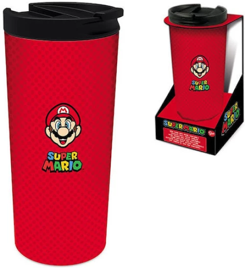 Stor® Nintendo Super Mario Bros Ανοξείδωτος Θερμός 425ml- Red
