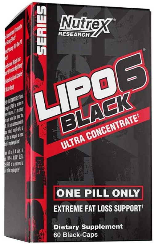 Lipo-6 Black Ultra Concentrate Extreme Fat-Loss 60 caps - Nutrex