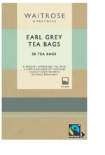 Τσάι Μαύρο Waitrose Earl Grey 50 Tea Bags
