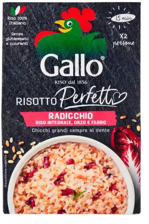 Ριζότο Με Ραντίτσιο Riso Gallo Risottο Intergale Radicchio 175g