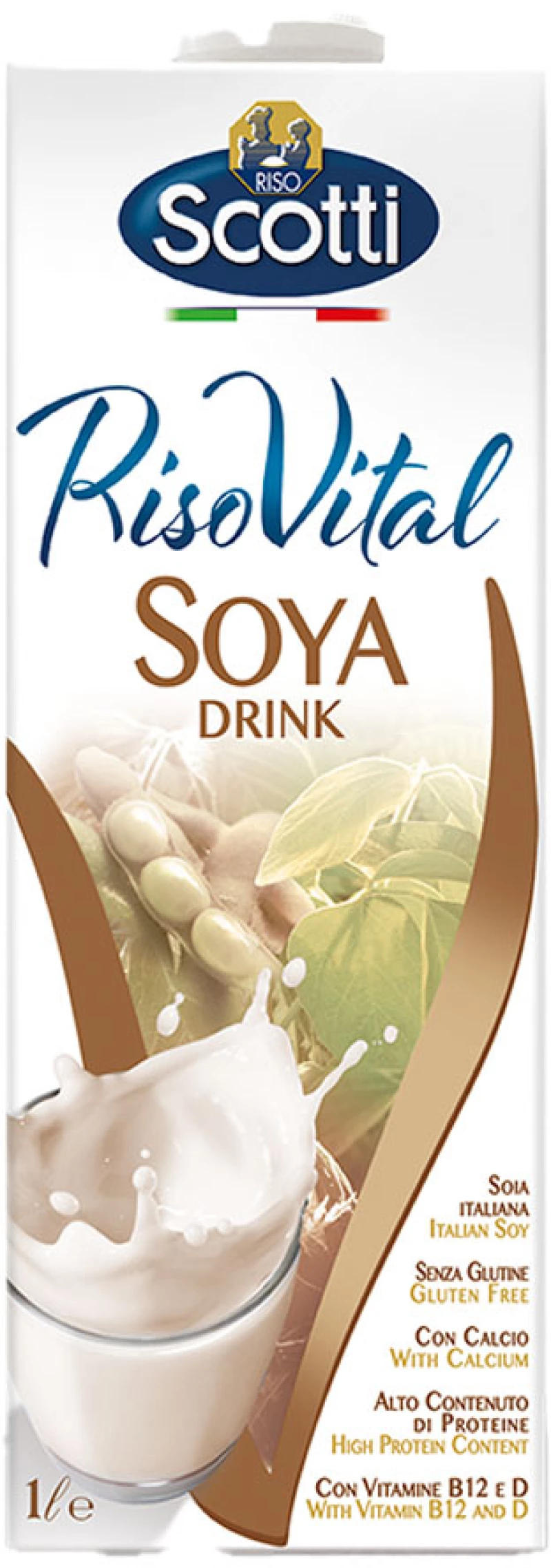 Φυτικό Οργανικό Ρόφημα Σόγιας Riso Scotti RisoVital Soya Drink 1lt