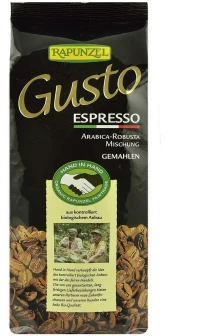 Καφές Εσπρέσο Σε Κόκκους Organic Rapunzel Fairtrade Gusto Espresso All Italiana Whole Bean 250g