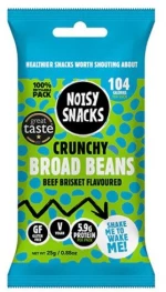 Σνακ Κουκιά Με Επικάλυψη Γεύση Μοσχάρι Noisy Snacks Coated Broad Beans Beef Brisket 25g