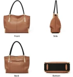 Δερμάτινη Γυναικεία Τσάντα Shopper  Ωμου Foxer 938032F καφέ