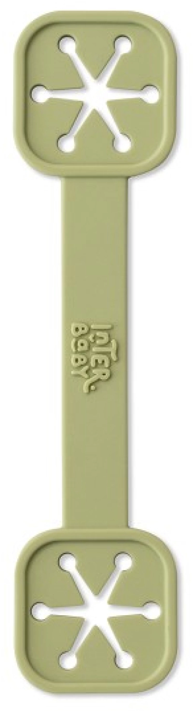 INTERBABY ΚΟΡΔΕΛΑ ΣΤΗΡΙΞΗΣ ΣΑΛΙΑΡΑΣ ΣΙΛΙΚΟΝΗΣ ΣΕΤ 2 ΤΕΜ  OLIVE GREEN SI011-74