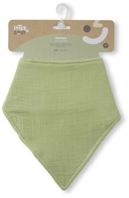 INTERBABY ΣΑΛΙΑΡΑ BANDANA BAMBOO OLIVE 00310-74