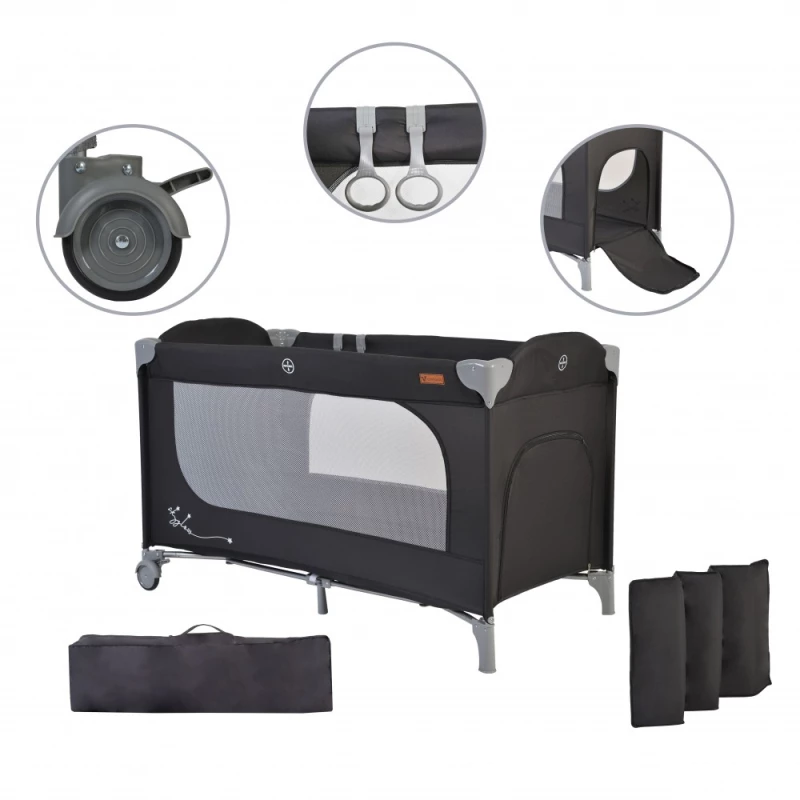 Cangaroo "Skyglow"  παρκοκρέβατο 1 layer black 3800146248932