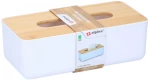 Κουτί  χαρτομ/λων pp με καπάκι bamboo 26x13x8. 6