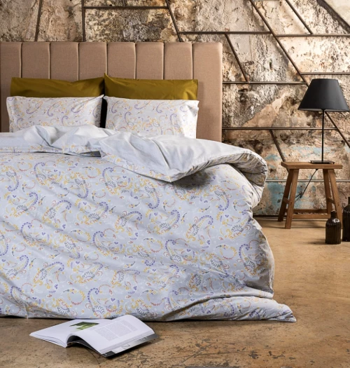 Παπλωματοθήκη "Luna" Lily Grey - Διπλή (205x245)