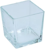 Βάζο / κηροπήγιο γυάλινο 12x12x12