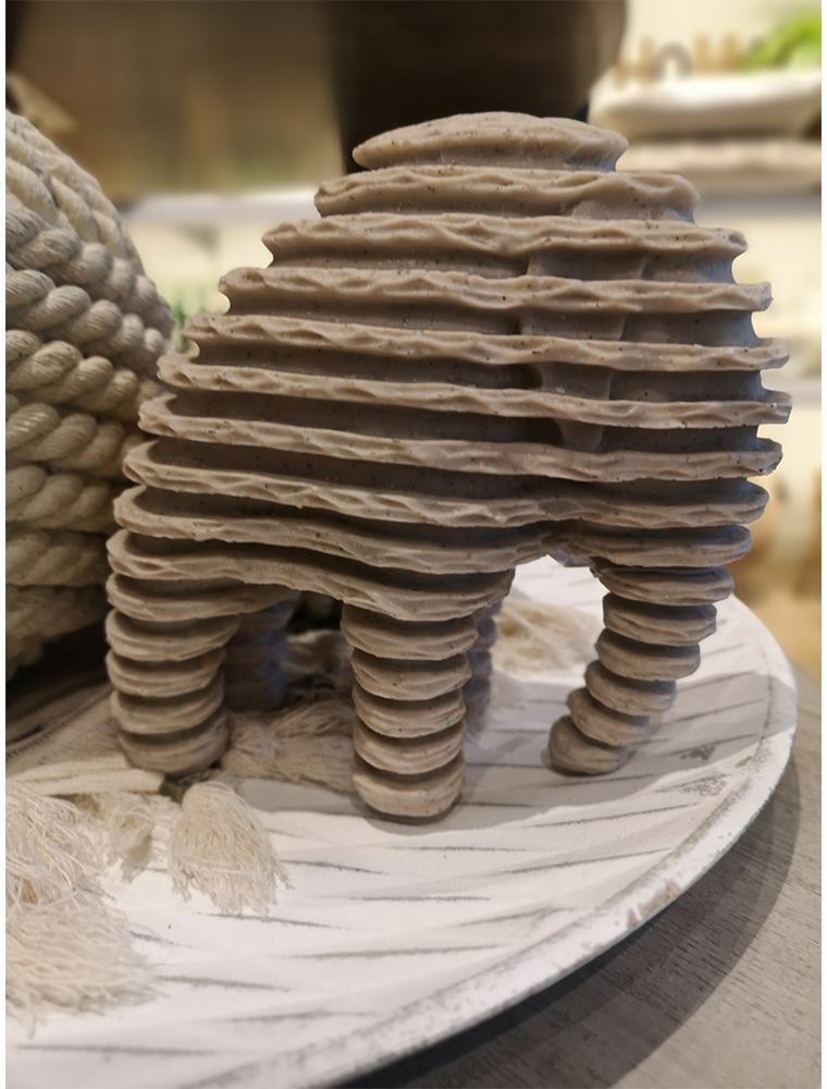 PAIDO DECO ΕΛΕΦΑΝΤΑΣ POLYRESIN ΓΚΡΙ 17,5x9,5xH16cmINTHEBOX