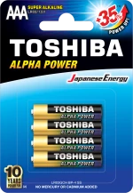 Toshiba Alpha Power AAA (blister 4 pcs) - LR03GCH BP-4