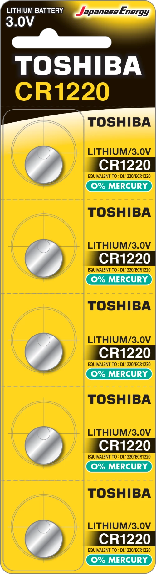 Toshiba CR1220 (blister 5 pcs) - CR1220 PW BP-5N