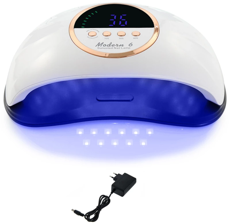 Φουρνάκι Νυχιών UV - LED 2 Ταχυτήτων 48W Modern 6 Λευκό