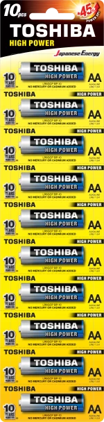 Toshiba High Power AA (blister 1x10 pcs) - LR6GCP BP-1X10