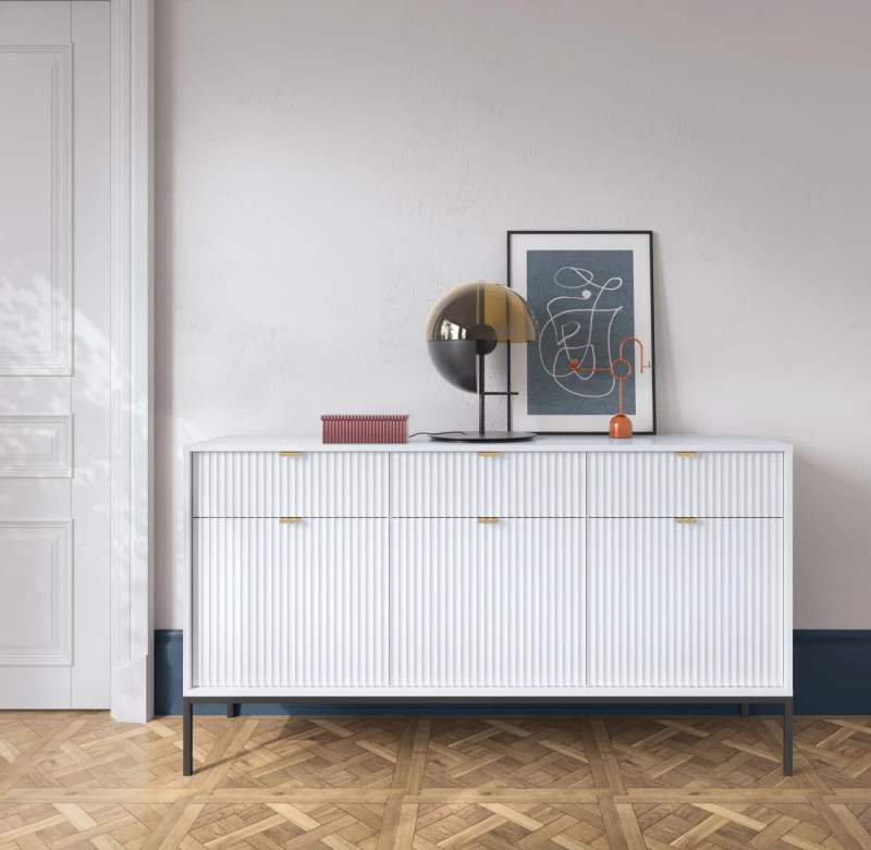 Μπουφές Nova Λευκό 154x39x83cm