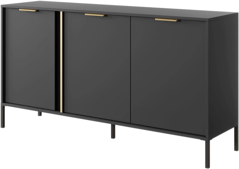 Μπουφές Lars ανθρακί 153x81x40cm