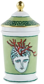Διακοσμητικό Βάζο Ginori 1735 Porcelain Container Vase Moss Green