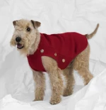 Poldo Dog Couture Cortina Red 2 in 1 Reversible Coat