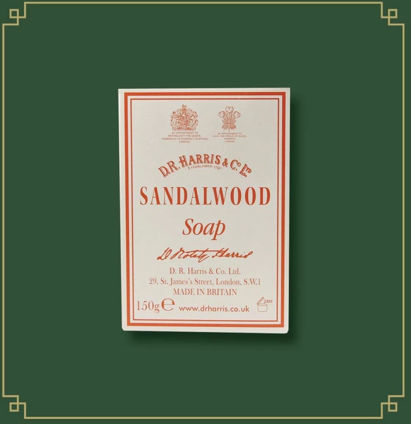 D R Harris Sandalwood Cleansing Bar 150g