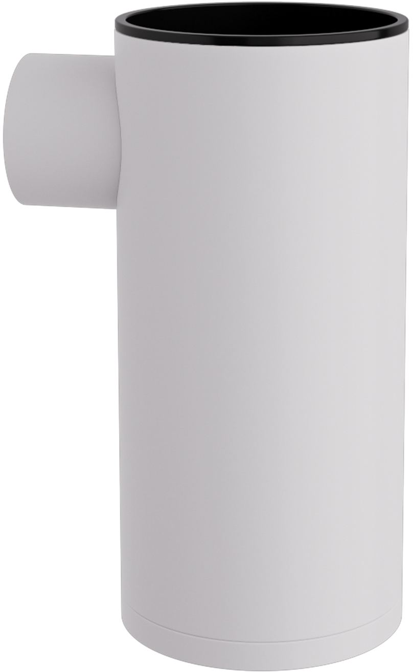 Επιτοίχια Ποτηροθήκη - Matt White, Matt White, Pam & Co, Ø6 x H12 (cm), 86-033