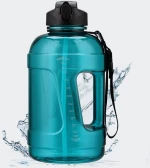 UZSPACE Stylish Unique Series Tritan water bottle 1600ml - 6067-CYAN