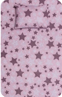 Σεντόνι Σετ 2ΤΜΧ Sky Μονό Borea Home Textiles - Ροζέ
