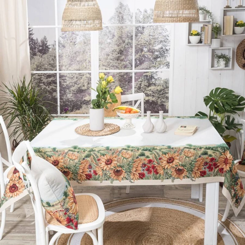 Τραπεζομάντηλο Sunflower Teoran 140x140cm