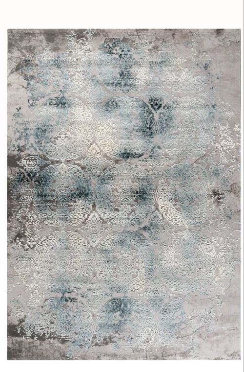 Tzikas Carpets 23115-ΜΠΛΕ-ΜΑΥΡΟ Χαλί VINTAGE 166X236