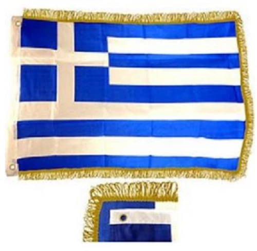 Σημαία Ελληνική Πολυεστέρας 150x100 Κρόσσια
