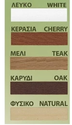 Κουρτινόξυλα Miraz Φ11 100cm φυσικό