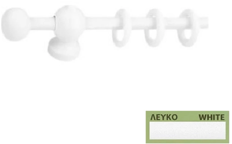 Κουρτινόξυλα Miraz Φ11 100cm φυσικό