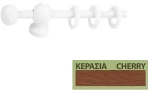 Κουρτινόξυλα Miraz Φ11 100cm φυσικό