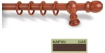 Κουρτινόξυλα Miraz Φ28 220cm μελι