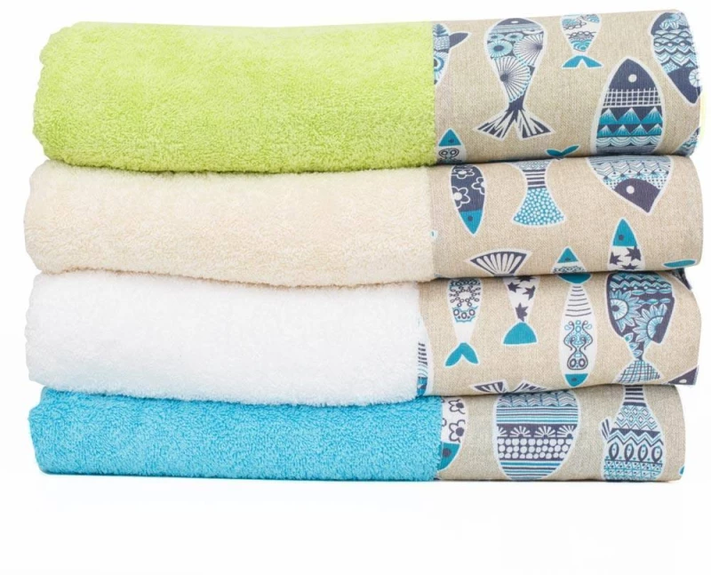 Πετσέτα Θαλάσσης Piscous Borea Home Textiles - Λευκό