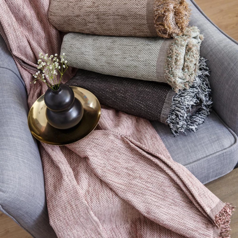 Ριχτάρι Τριθέσιο 4 Season Borea Home Textiles - Γκρί Σκούρο