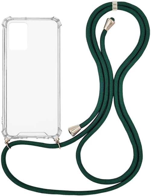 Θήκη Σιλικόνης με Κορδόνι Sonique Armor Clear Realme 9i Πράσινο Σκούρο - Sonique - Πράσινο Σκούρο - Realme 9i