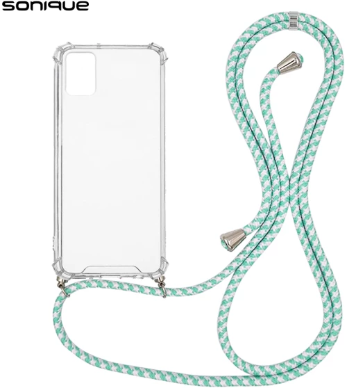 Θήκη Σιλικόνης με Κορδόνι Sonique Armor Clear Samsung Galaxy A71 Rainbow Βεραμάν - Sonique - Rainbow Βεραμάν - Galaxy A71