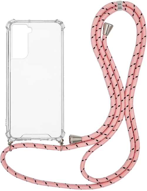 Θήκη Σιλικόνης με Κορδόνι Sonique Armor Clear Samsung Galaxy S22 Rainbow Ροζ - Sonique - Rainbow Ροζ - Galaxy S22