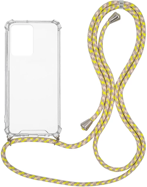 Θήκη Σιλικόνης με Κορδόνι Sonique Armor Clear Samsung Galaxy A53 5G Rainbow Κίτρινο - Sonique - Rainbow Κίτρινο - Galaxy A53 5G